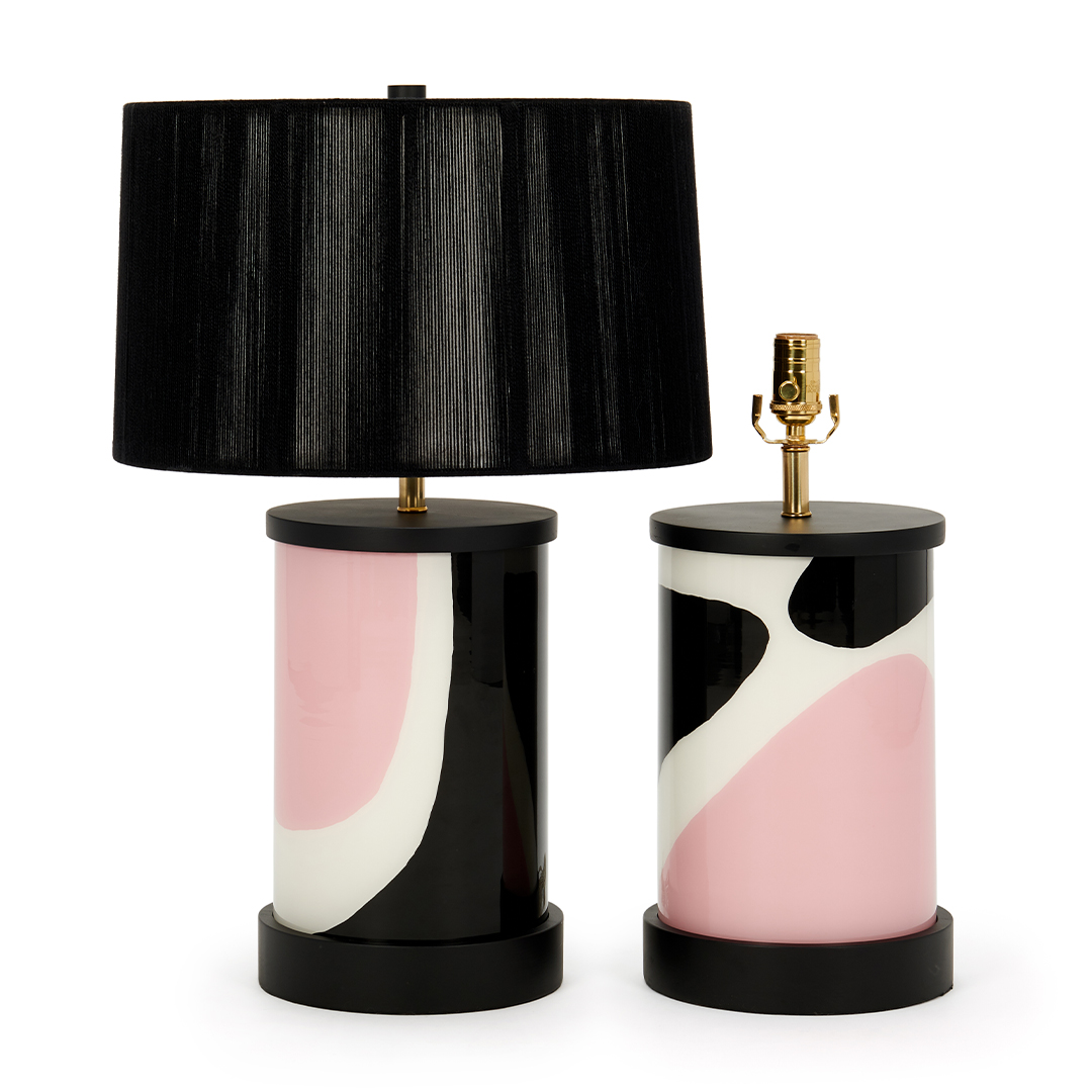 black-shade-pink-black-white-glass-paris-now-liz-marsh-designs